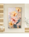 奶油風 花卉 晶瓷面掛畫 裝飾掛畫連鋁畫框 80X120CM